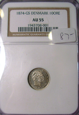 1874-GS  Silver 10-ORE
