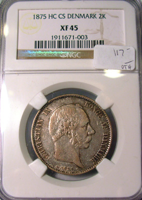 1875 HC CS Silver 2 KRONER