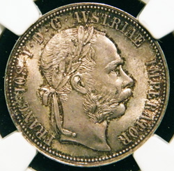 1885 Austria SILVER FLORIN