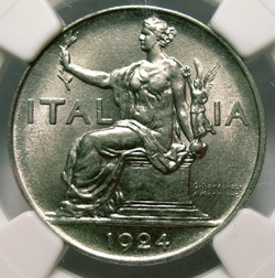 1924-R  Nickel LIRA