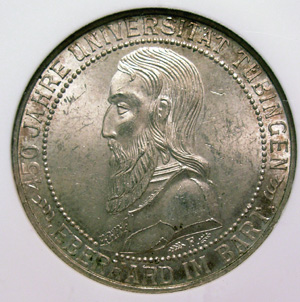 1927-F 3-Mark  "TUBINGEN UNIVERSITY"