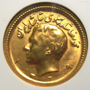 1950 gold pahlevi