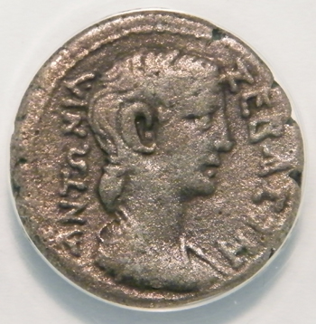CLAUDIUS-ANTONIA , Billon Tetradrachm, (41-42AD)