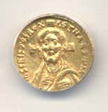 685-695 AD gold solidus of Justinian II