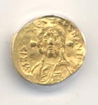 685-695 AD gold half solidus of Justinian II