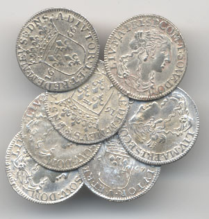 1667 silver luiginos of Fosdinovo, Italy