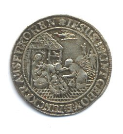 1635 to 1668 silver 1/4 ducat medal of Hamburg