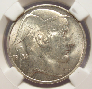 1954 Silver 20-FRANCS  (FRENCH)